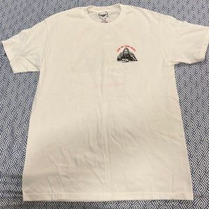 All white “love me some noods” shirt